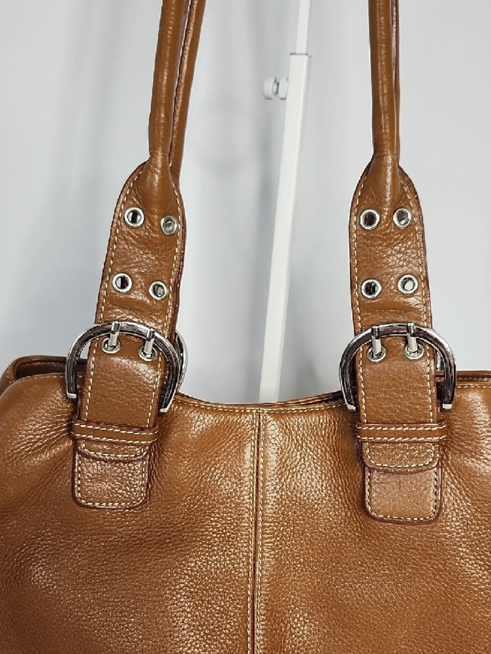 Tignanello Leather Hobo Shoulder Bag
